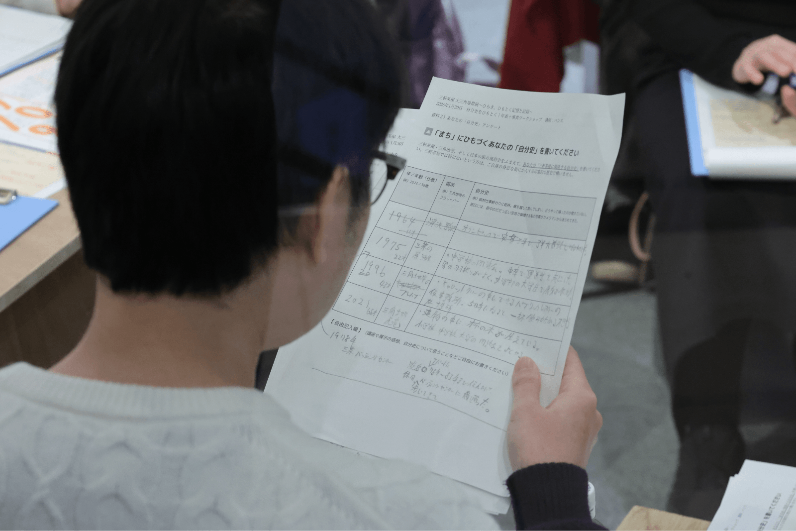 自分史をひもとく｜年表＋事典ワークショップ／街の景色をつくる「風俗史」でチェーン店の歴史を考える