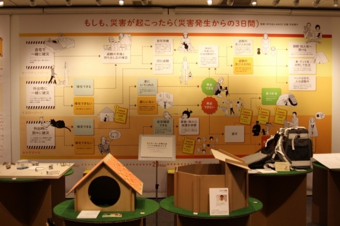 「いぬと、ねこと、わたしの防災　いっしょに逃げてもいいのかな？」展が、はじまりました。